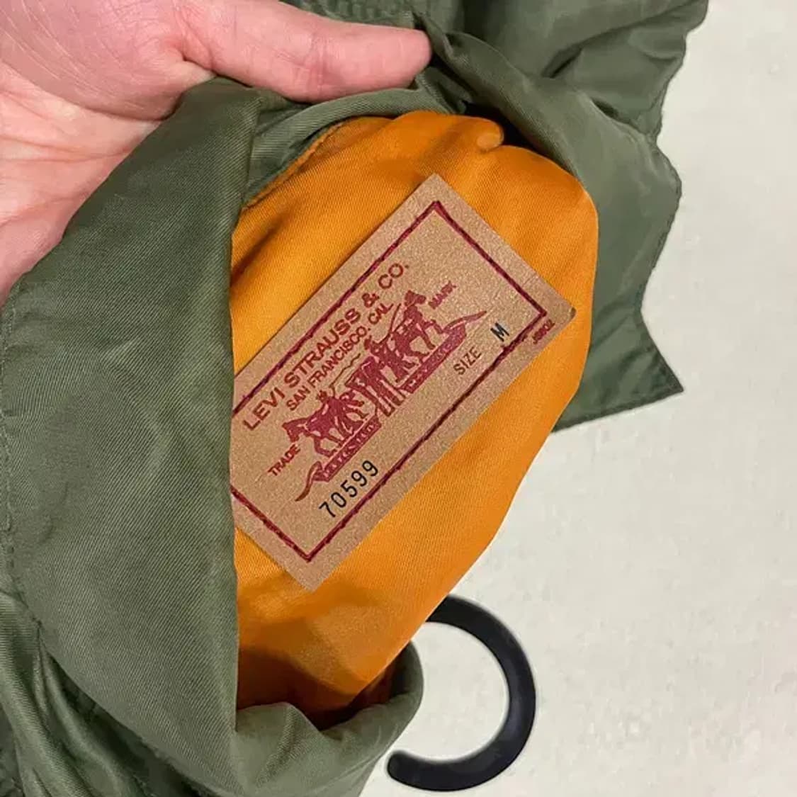 M 리바이스 MA-1 카키 필드자켓 항공점퍼 B.2132 상품이미지6