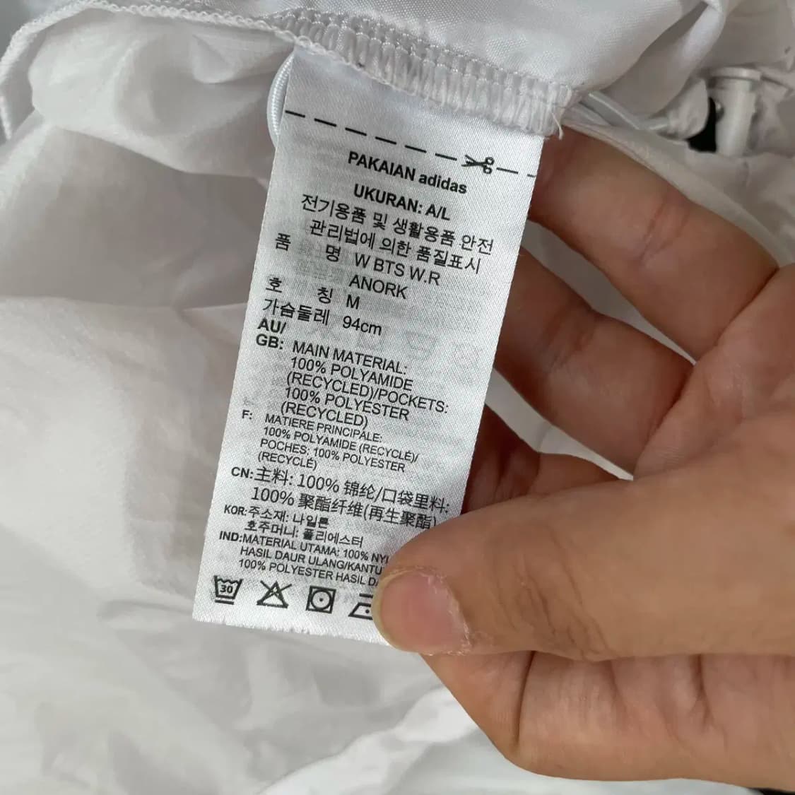 M 아디다스 여성 경량 아노락 바람막이 N.8503 상품이미지5