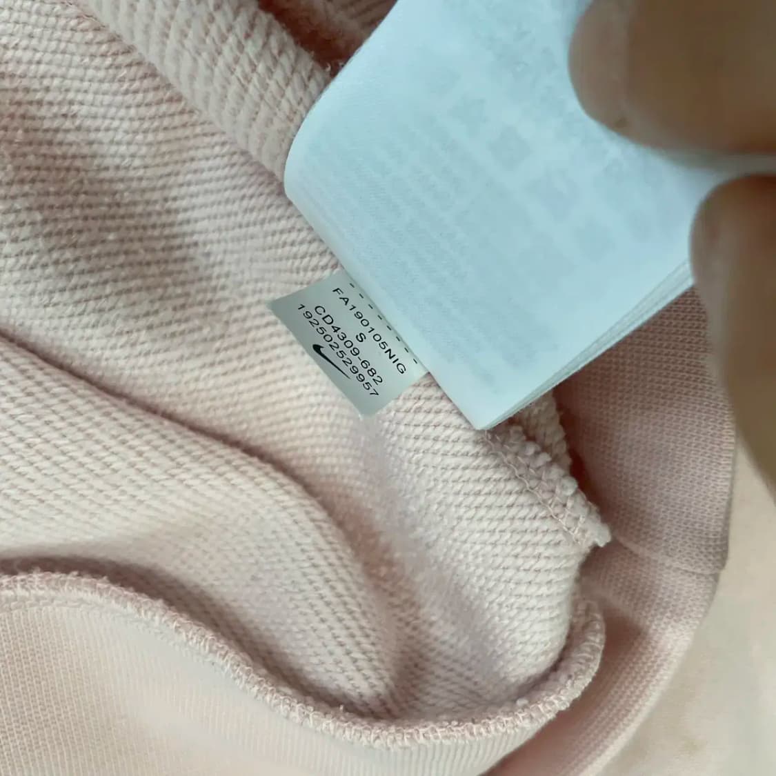 S 나이키 크롭 여성 맨투맨 N.8529 상품이미지7