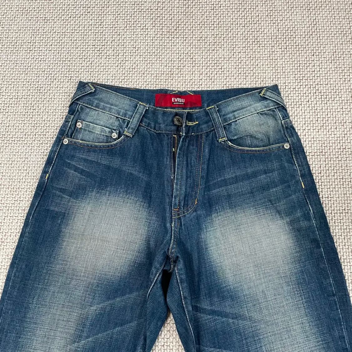 28 에비수 글리터자수 워싱 데님 청바지 N.8539 상품이미지2