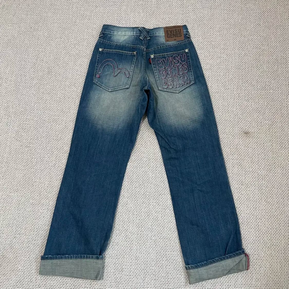 28 에비수 글리터자수 워싱 데님 청바지 N.8539 상품이미지3