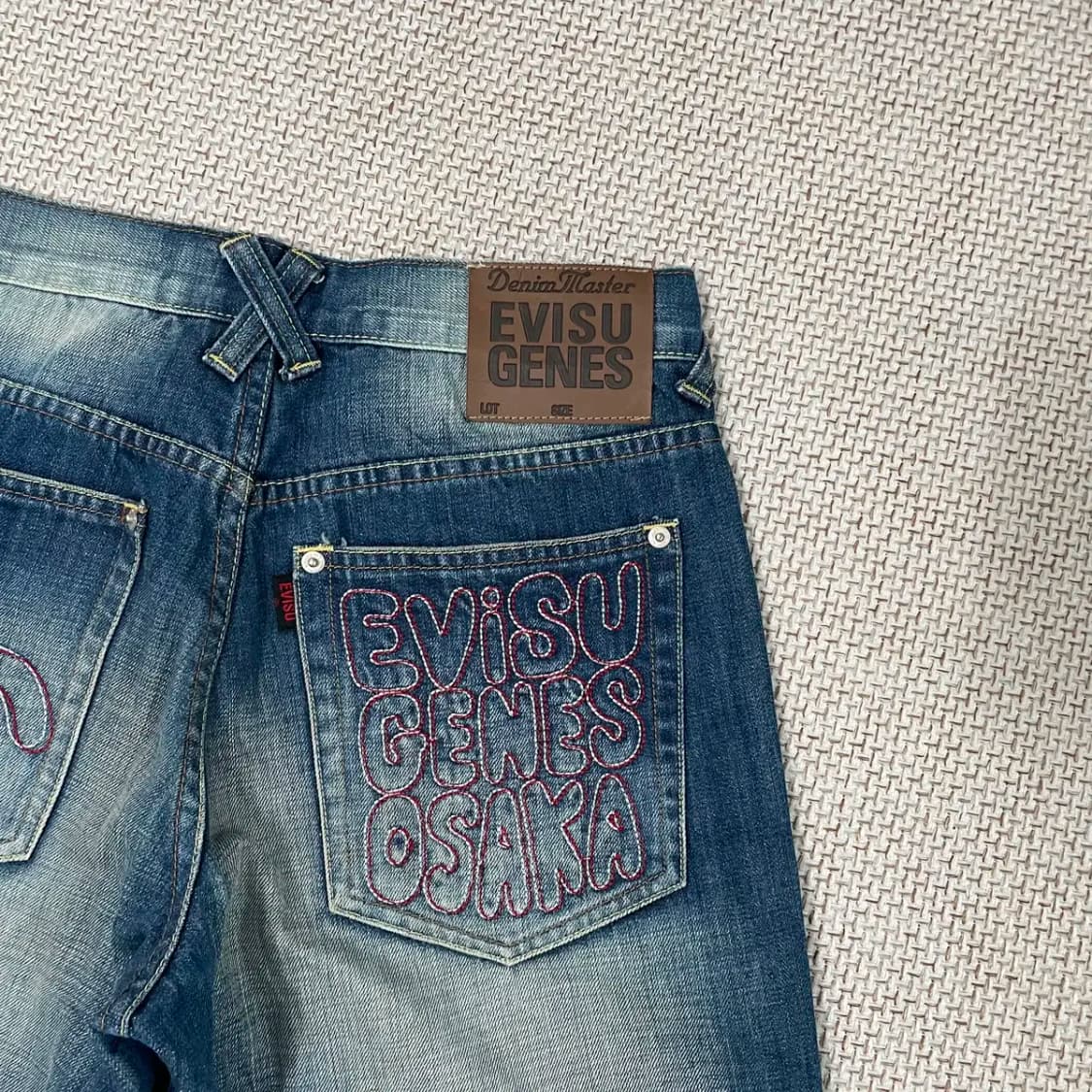 28 에비수 글리터자수 워싱 데님 청바지 N.8539 상품이미지4