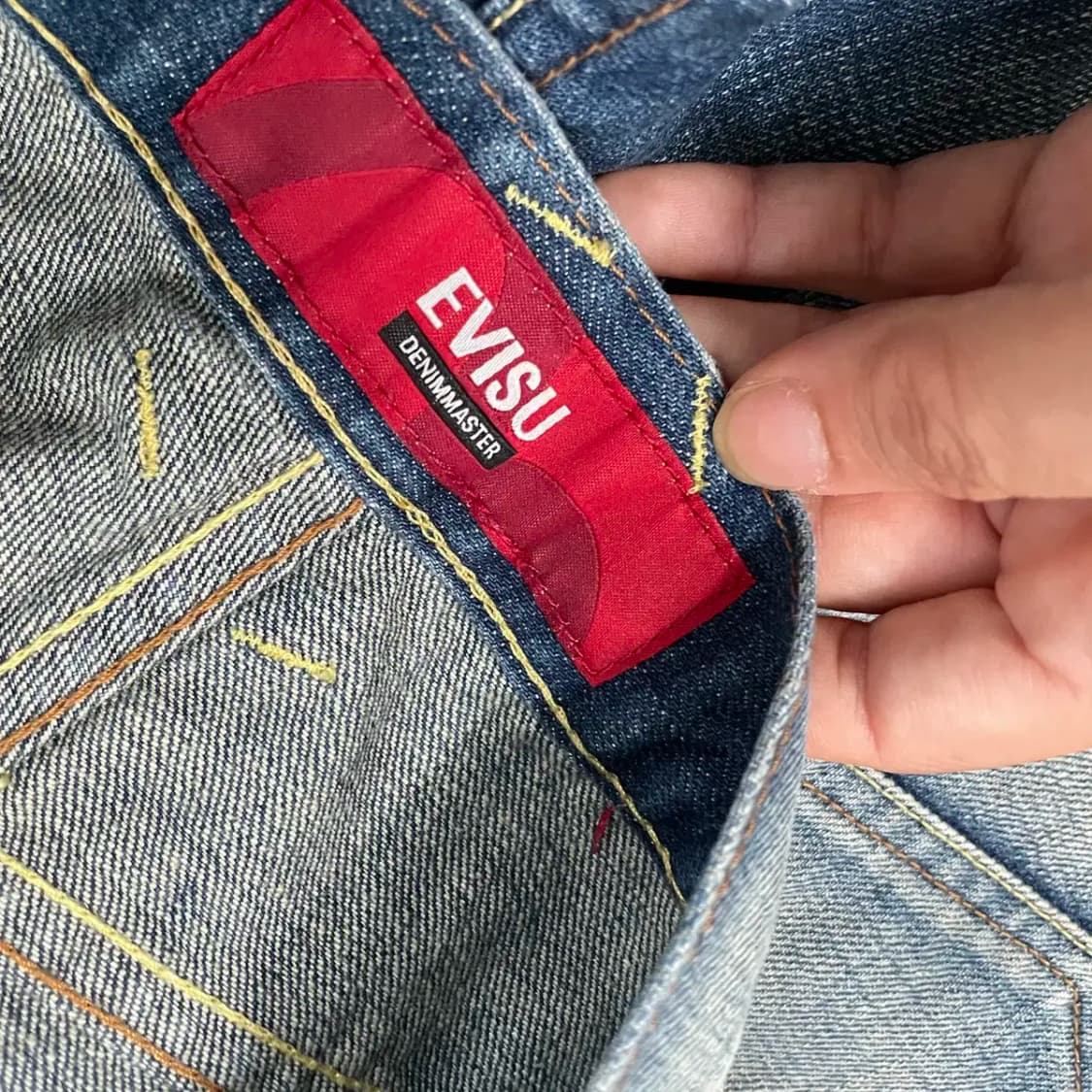 28 에비수 글리터자수 워싱 데님 청바지 N.8539 상품이미지6