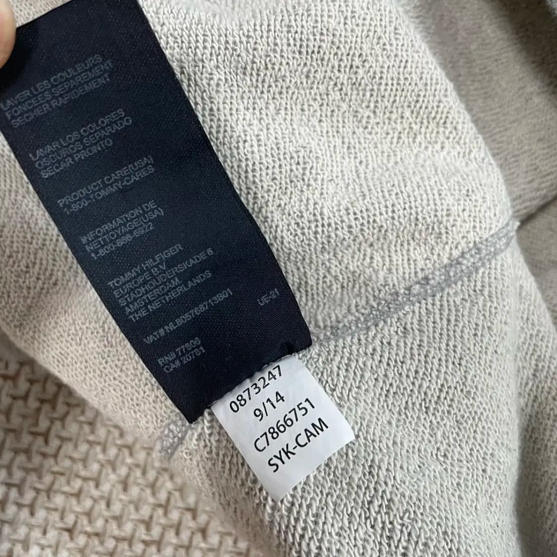 L 타미힐피거 라운드 맨투맨 N.8575 상품이미지5