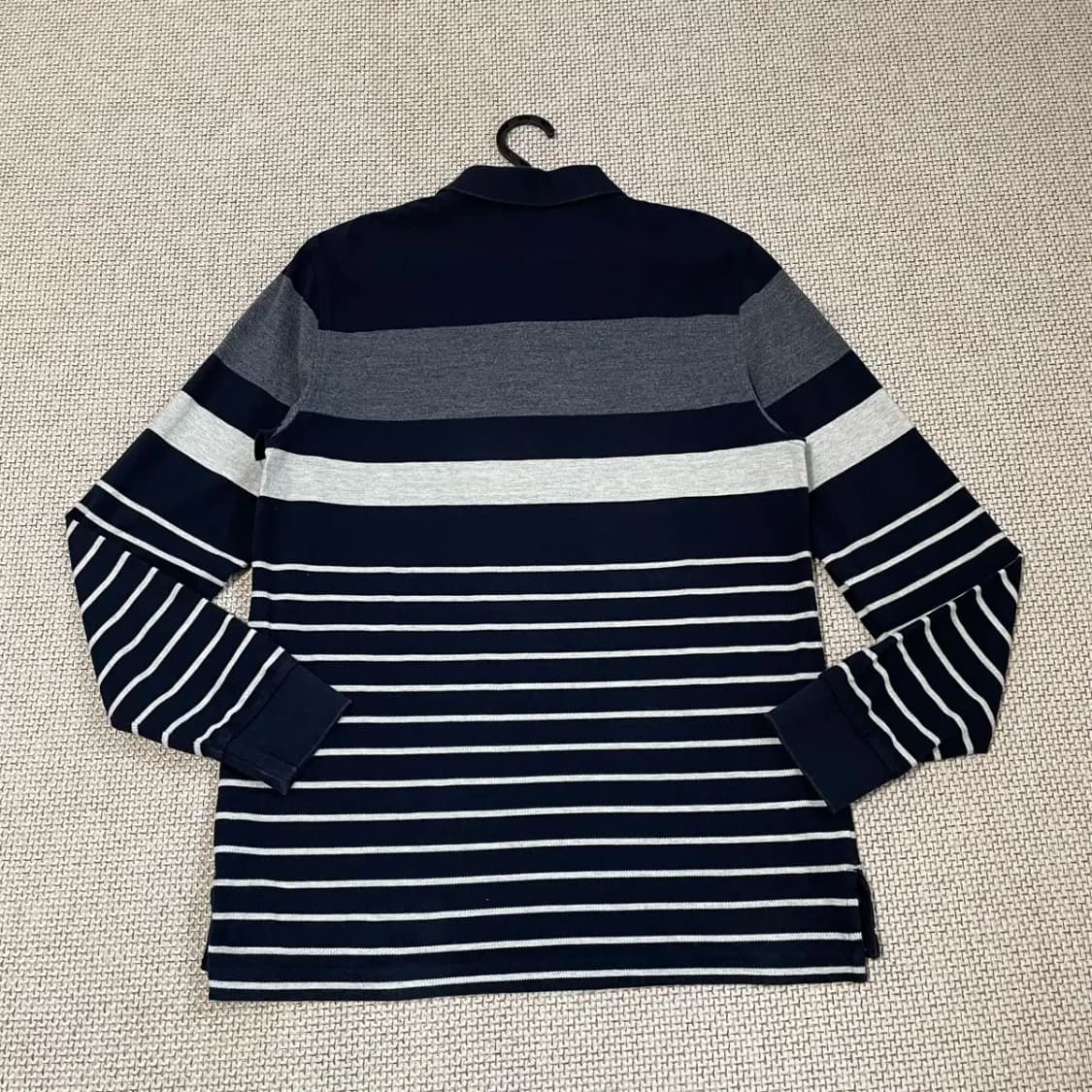 XL 헤지스 스트라이프 긴팔 카라티셔츠 N.8616 상품이미지4