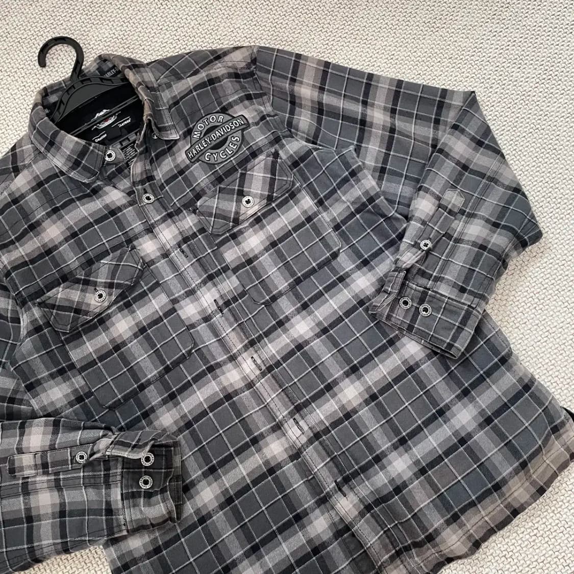 S 할리데이비슨 체크 셔츠 남방 N.8667 상품이미지2