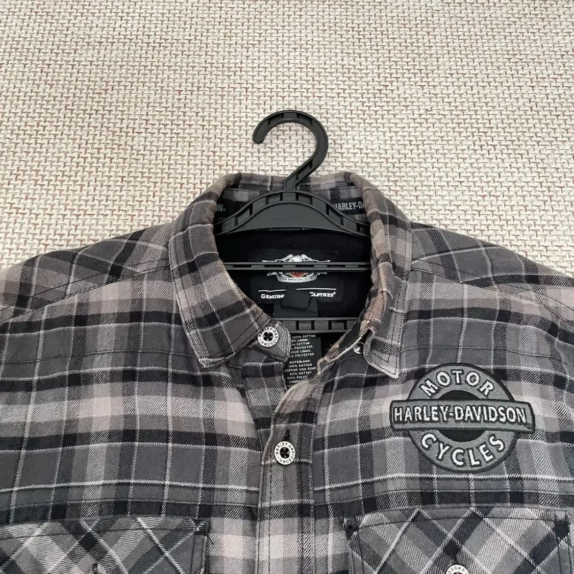 S 할리데이비슨 체크 셔츠 남방 N.8667 상품이미지3