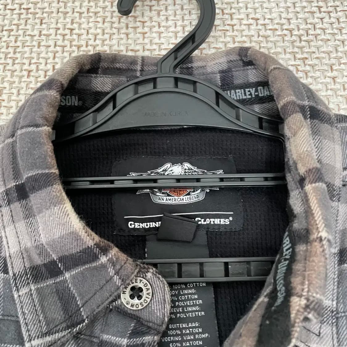 S 할리데이비슨 체크 셔츠 남방 N.8667 상품이미지4