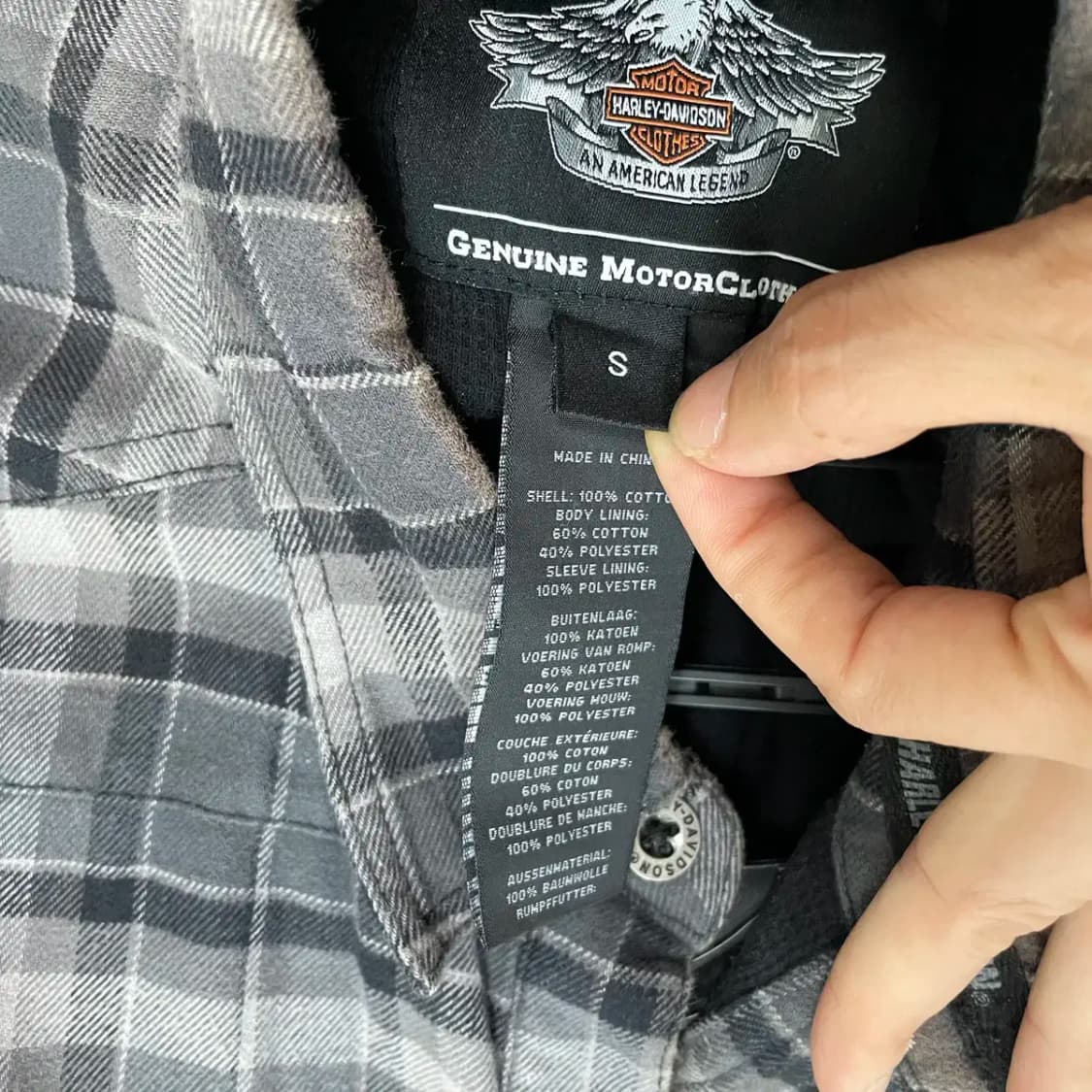S 할리데이비슨 체크 셔츠 남방 N.8667 상품이미지8