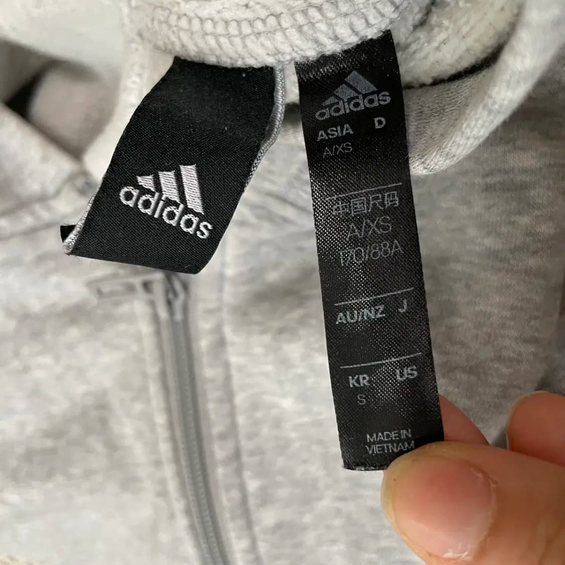 S 아디다스 기모 후드집업 자켓 N.8685 상품이미지7