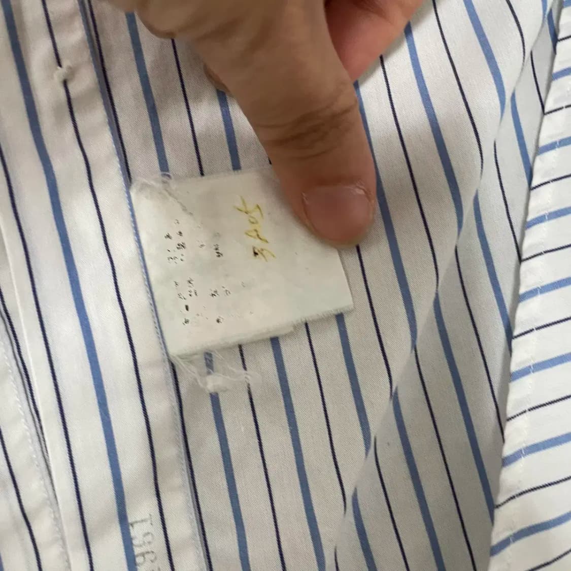 L 폴로 스트라이프 셔츠 남방 N.8728 상품이미지5