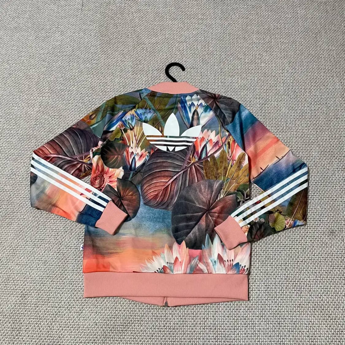 XS 아디다스 코랄 핑크 여성 트랙탑 져지 N.8776 상품이미지4