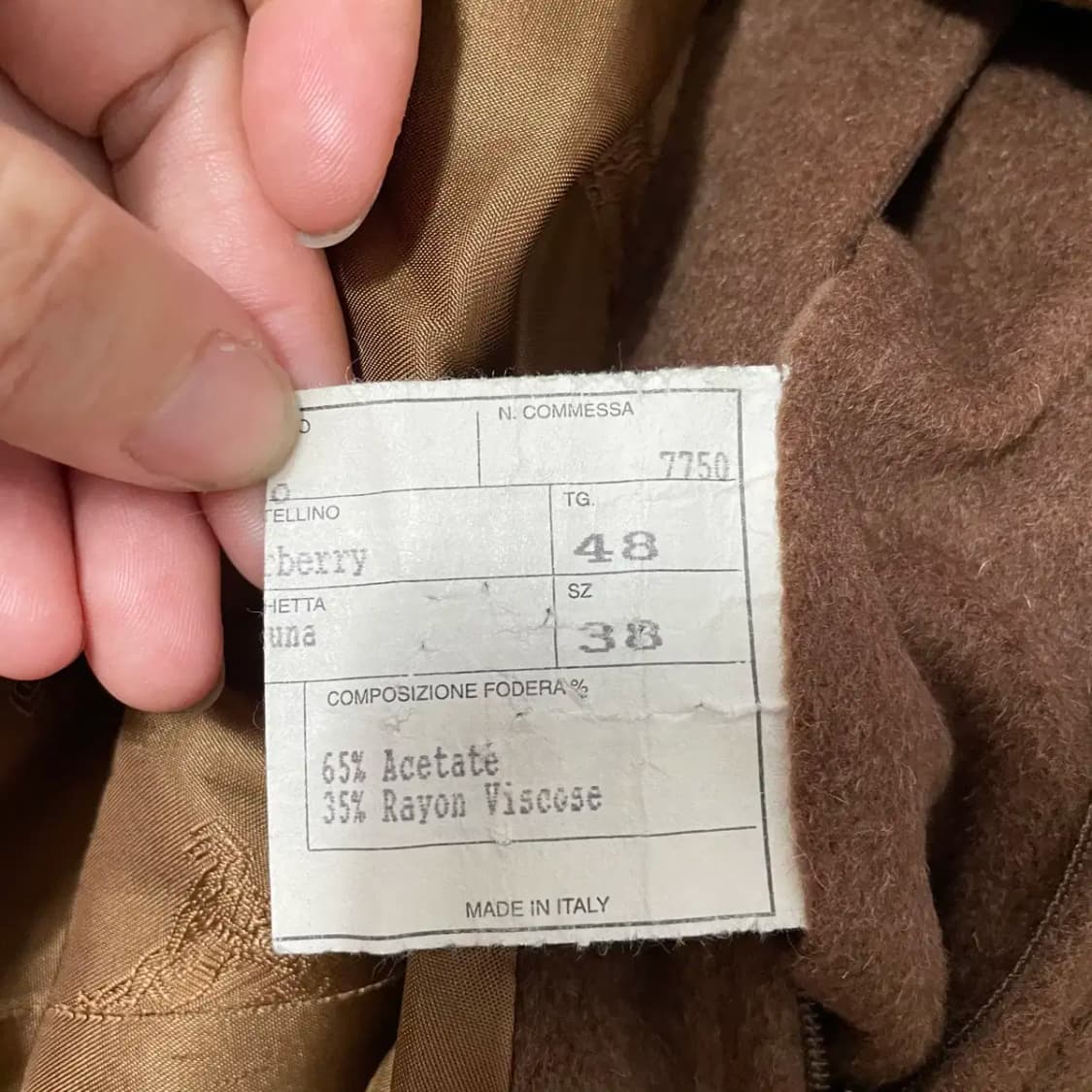 L-XL 버버리 울 코트 N.8890 상품이미지5