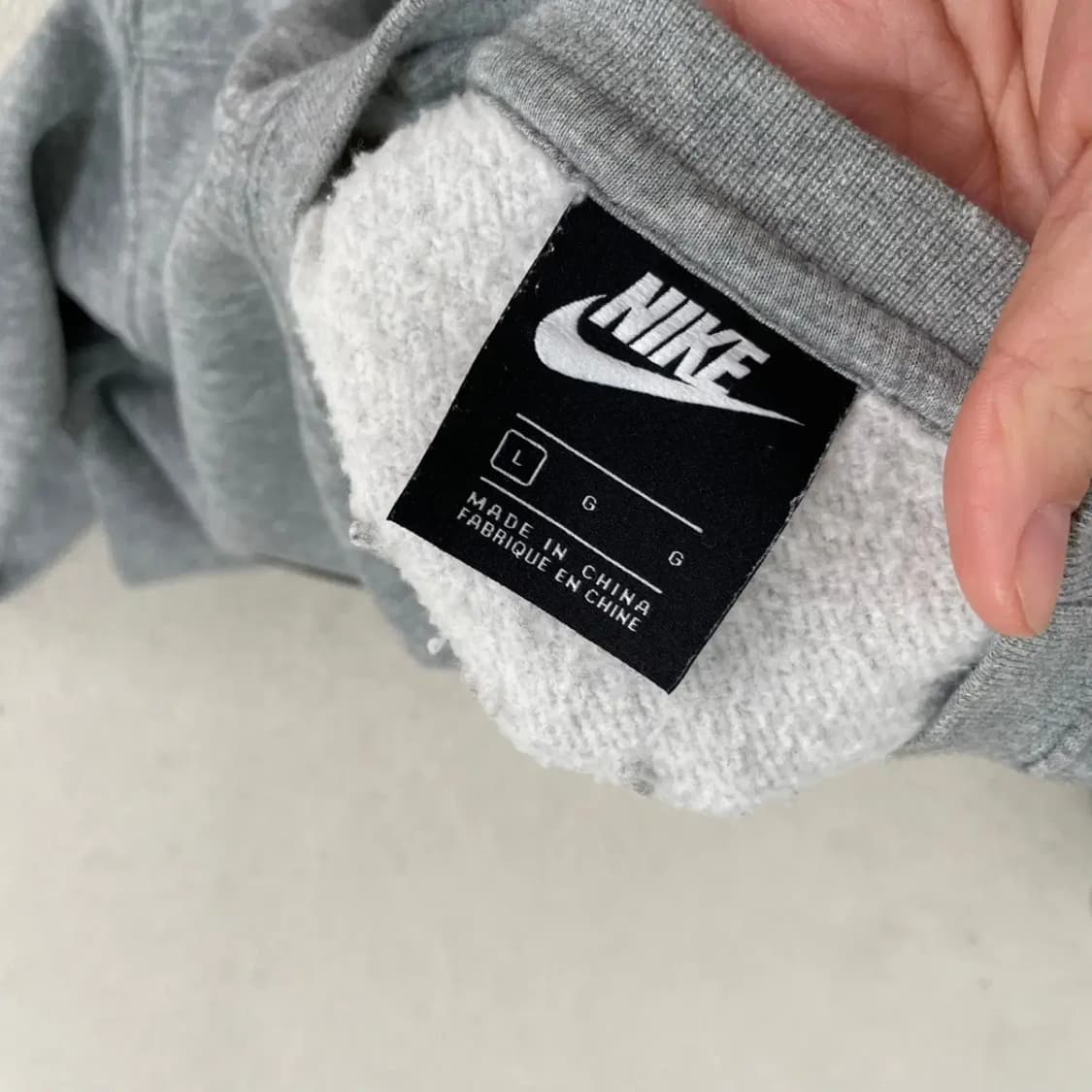 L 나이키 기모 JUST DO IT 맨투맨 B.3435 상품이미지6