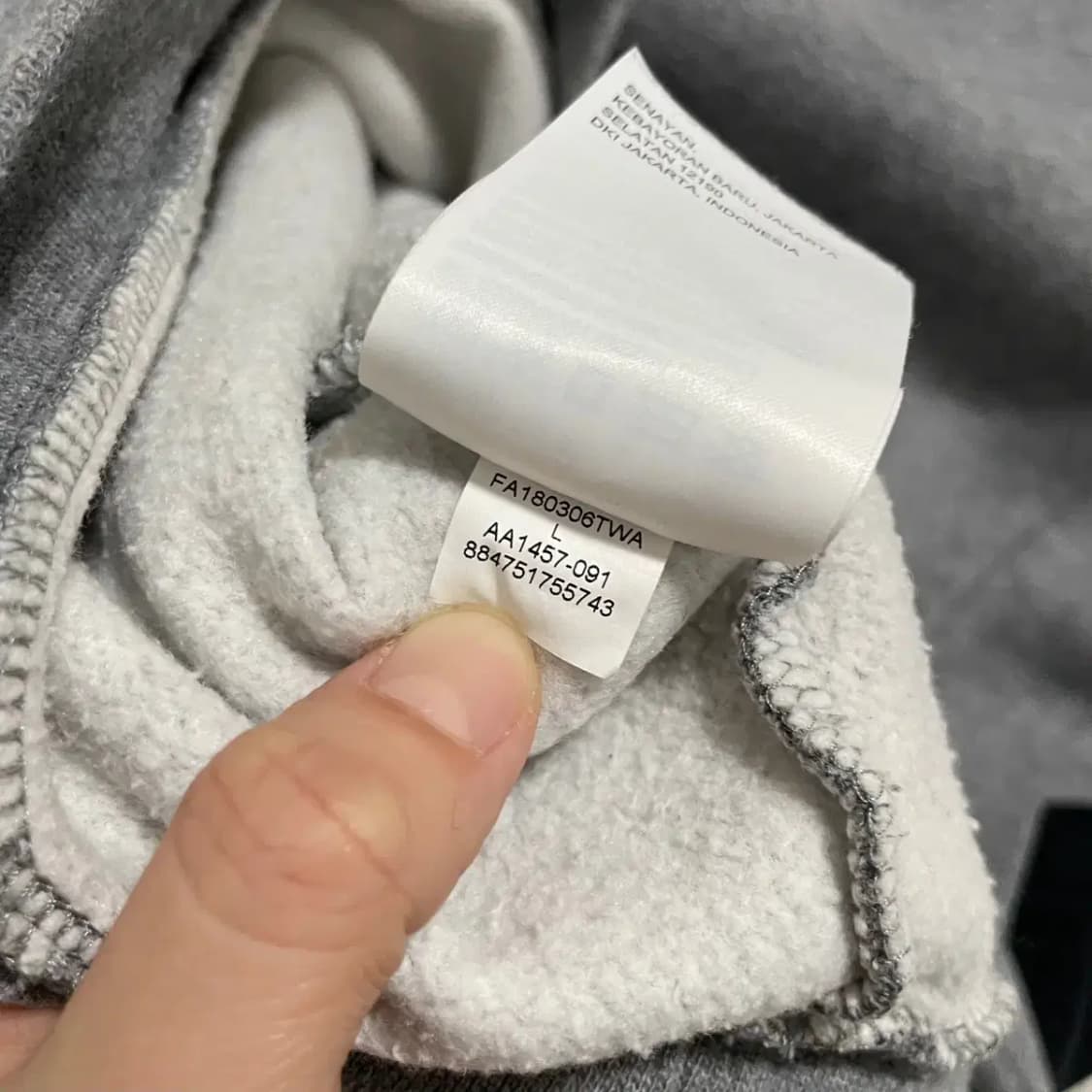 L 나이키 조던 기모 라운드 맨투맨 B.3588 상품이미지5