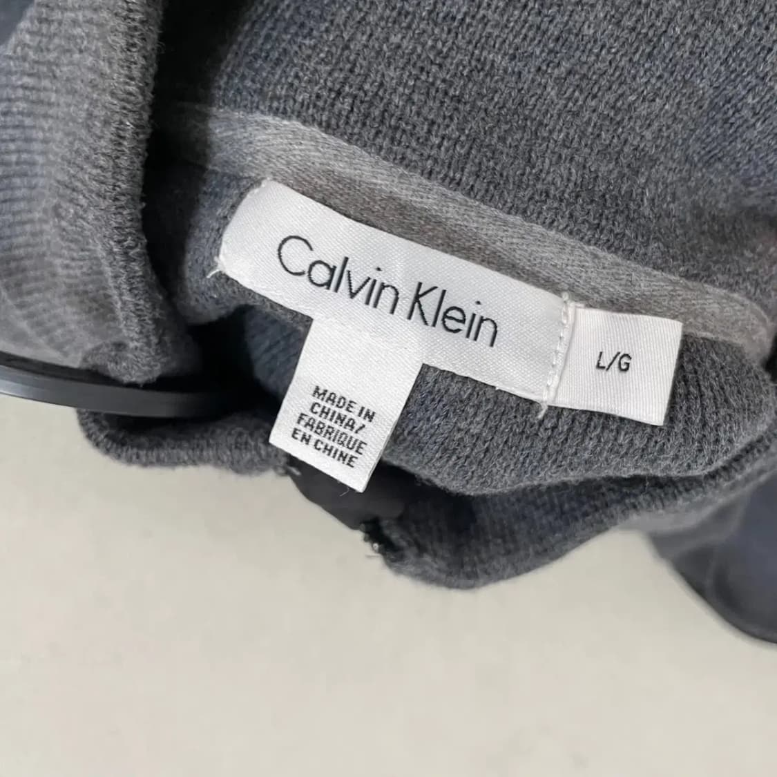 L 캘빈클라인 니트 집업 자켓 B.3627 상품이미지5