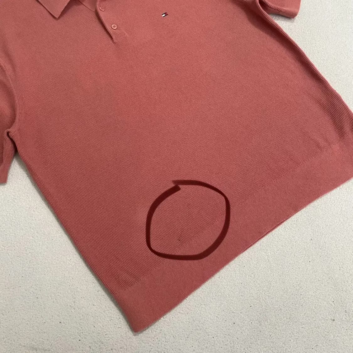 2XL 타미힐피거 니트 반팔 카라티 B.4096 상품이미지3