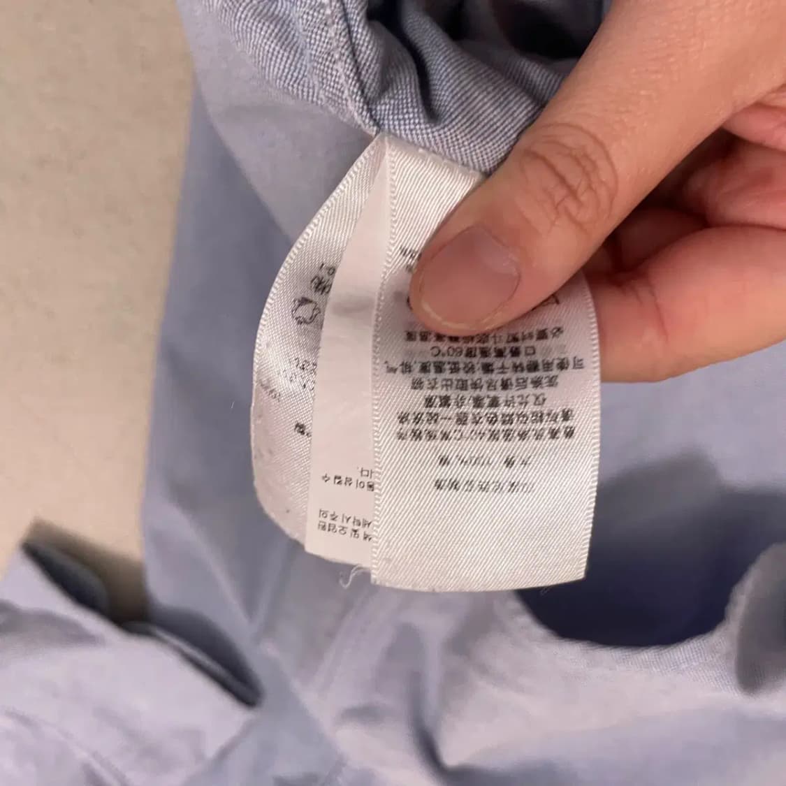 L 14-16 폴로 옥스퍼트 셔츠 남방 B.4189 상품이미지4