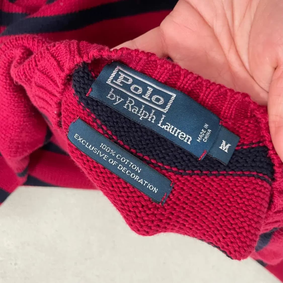 M 폴로 랄프로렌 스트라이프 니트 B.4239 상품이미지5