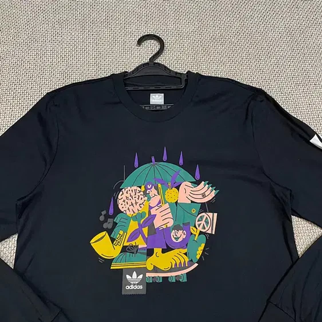 XL 아디다스 라운드 긴팔티셔츠 N.5805 상품이미지3