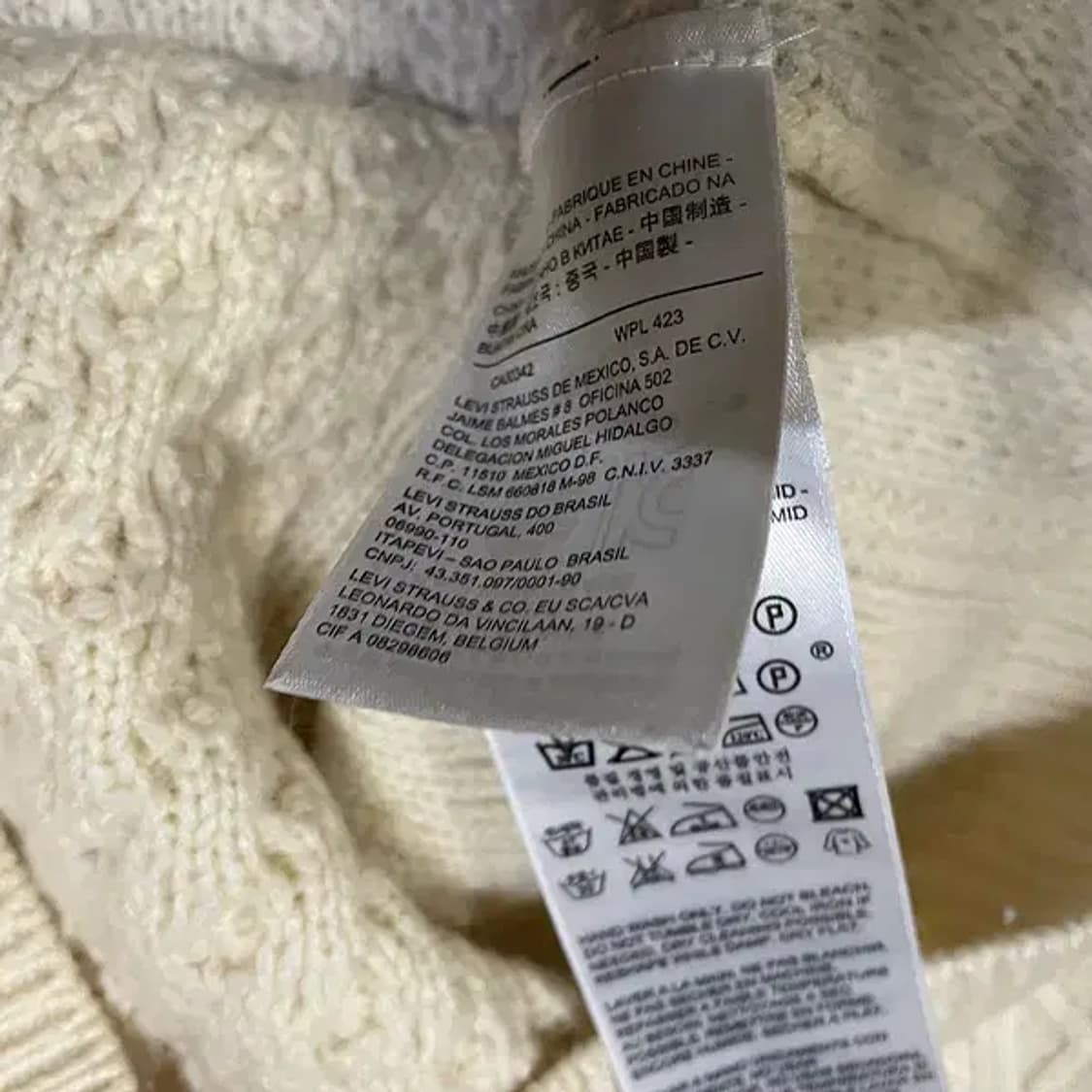 S 리바이스 꽈배기 여성 니트 N.5927 상품이미지5