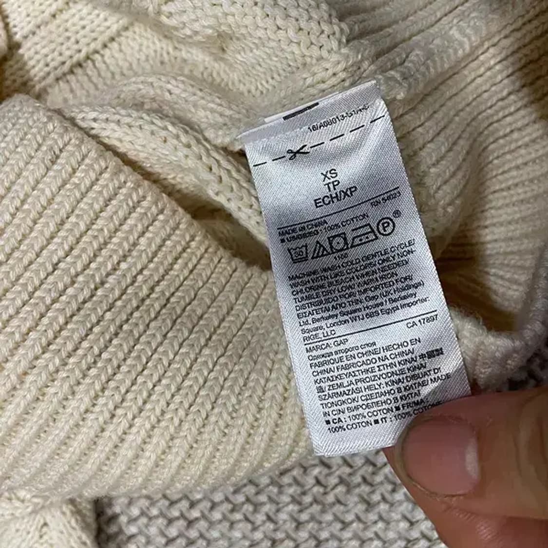 XS GAP 갭 라운드 니트 N.6003 상품이미지5