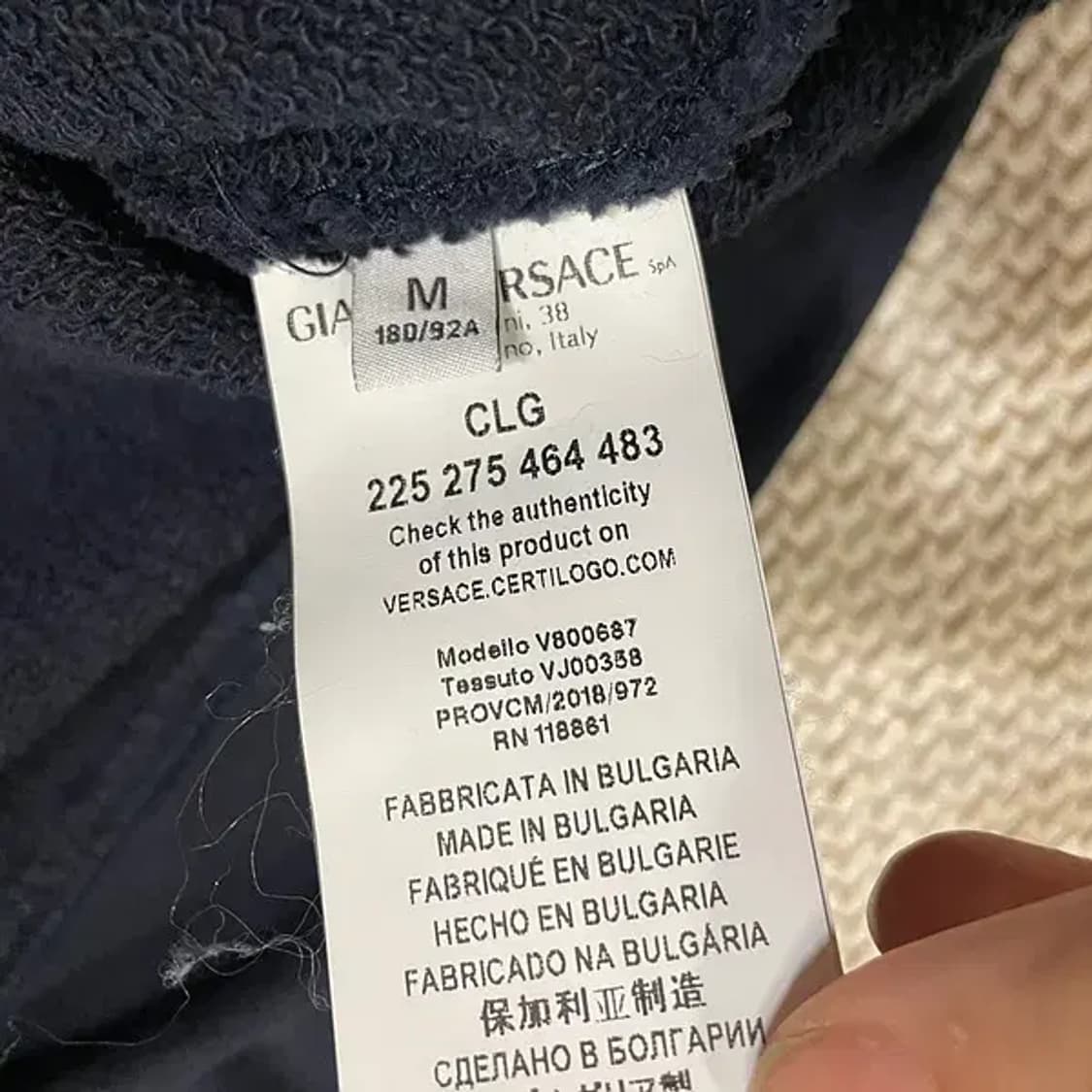 M 베르사체 컬렉션 라운드 맨투맨 N.6008 상품이미지4