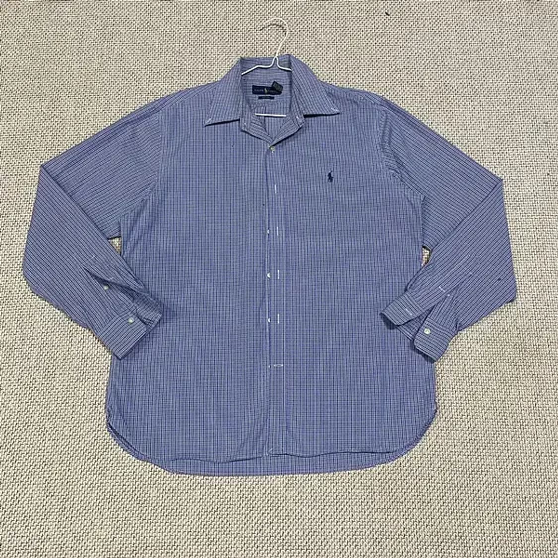 XL 폴로 체크 셔츠 남방 N.6017 상품이미지1