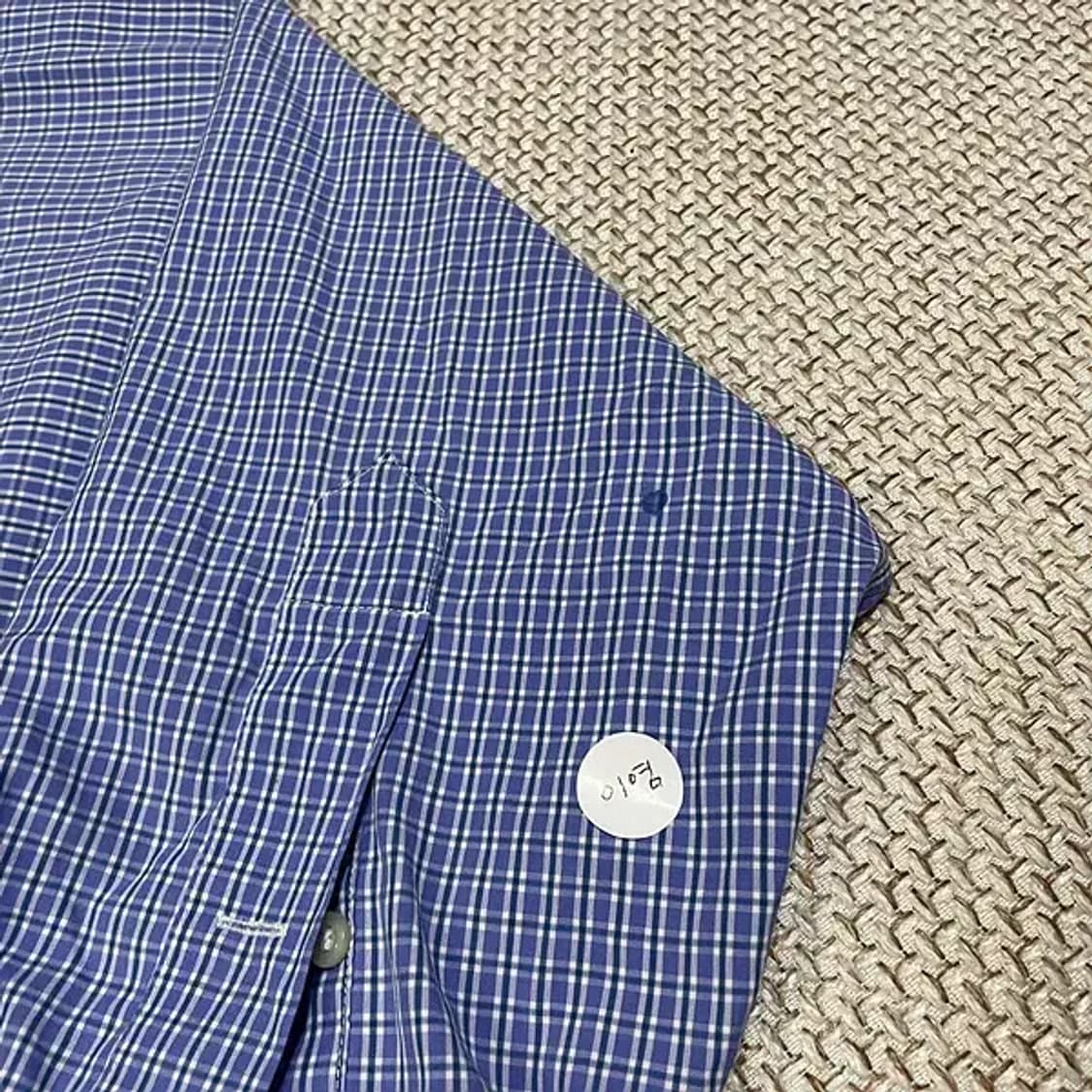 XL 폴로 체크 셔츠 남방 N.6017 상품이미지3