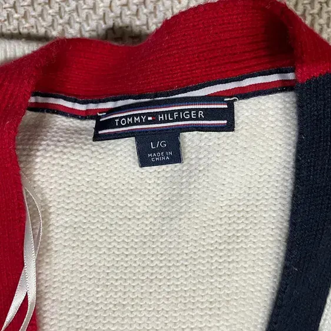 L 타미힐피거 여성 브이넥 니트 스웨터 N.6022 상품이미지6