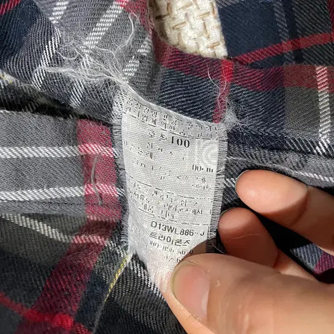 L 닥스 체크 셔츠 남방 N.6027 상품이미지5