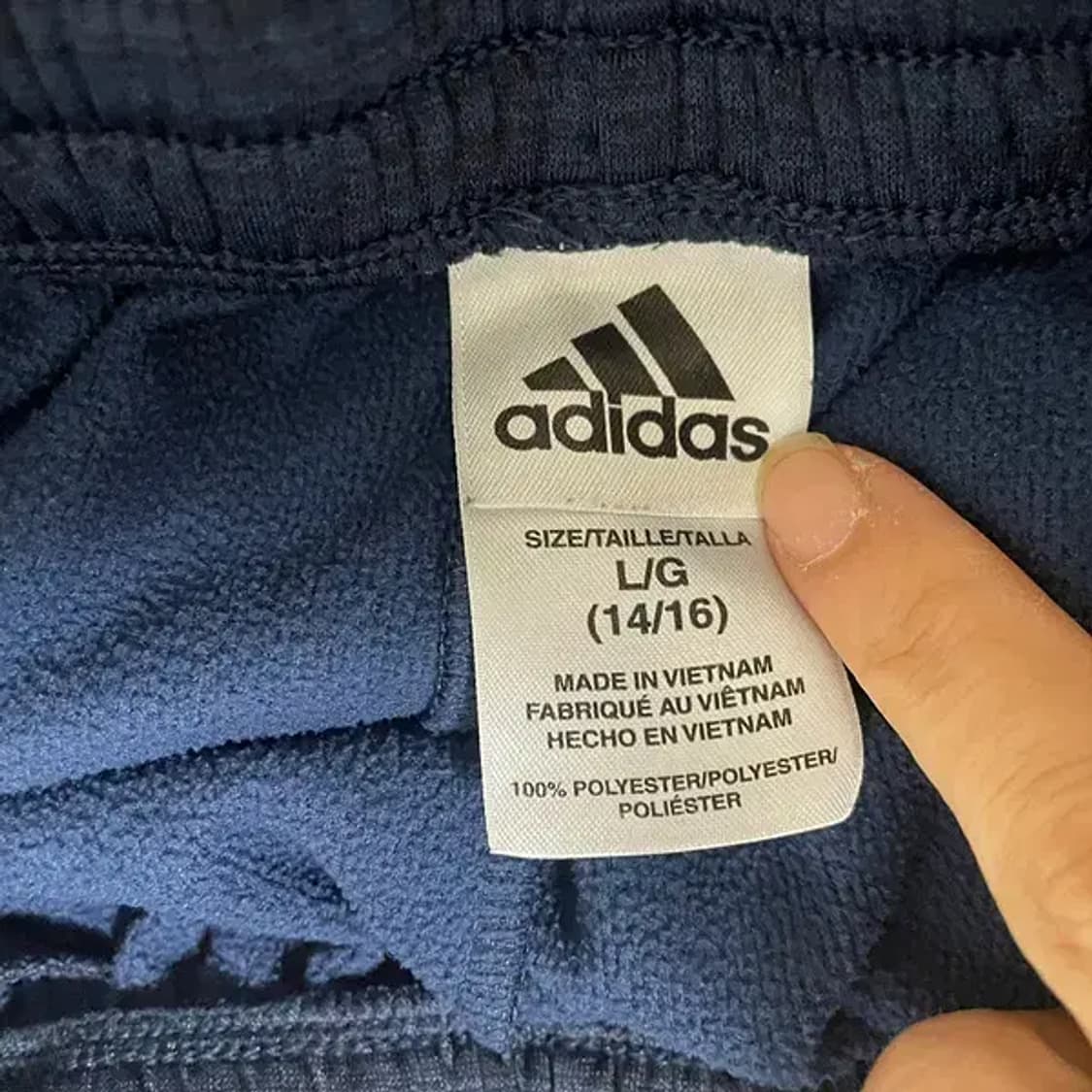 L 14-16 아디다스 기모 트레이닝복 바지 하의 N.6148 상품이미지5