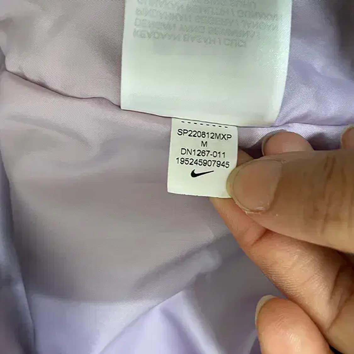 M 나이키 NRG 솔로 스우시 사틴 봄버 자켓 블랙 N.6200 상품이미지6