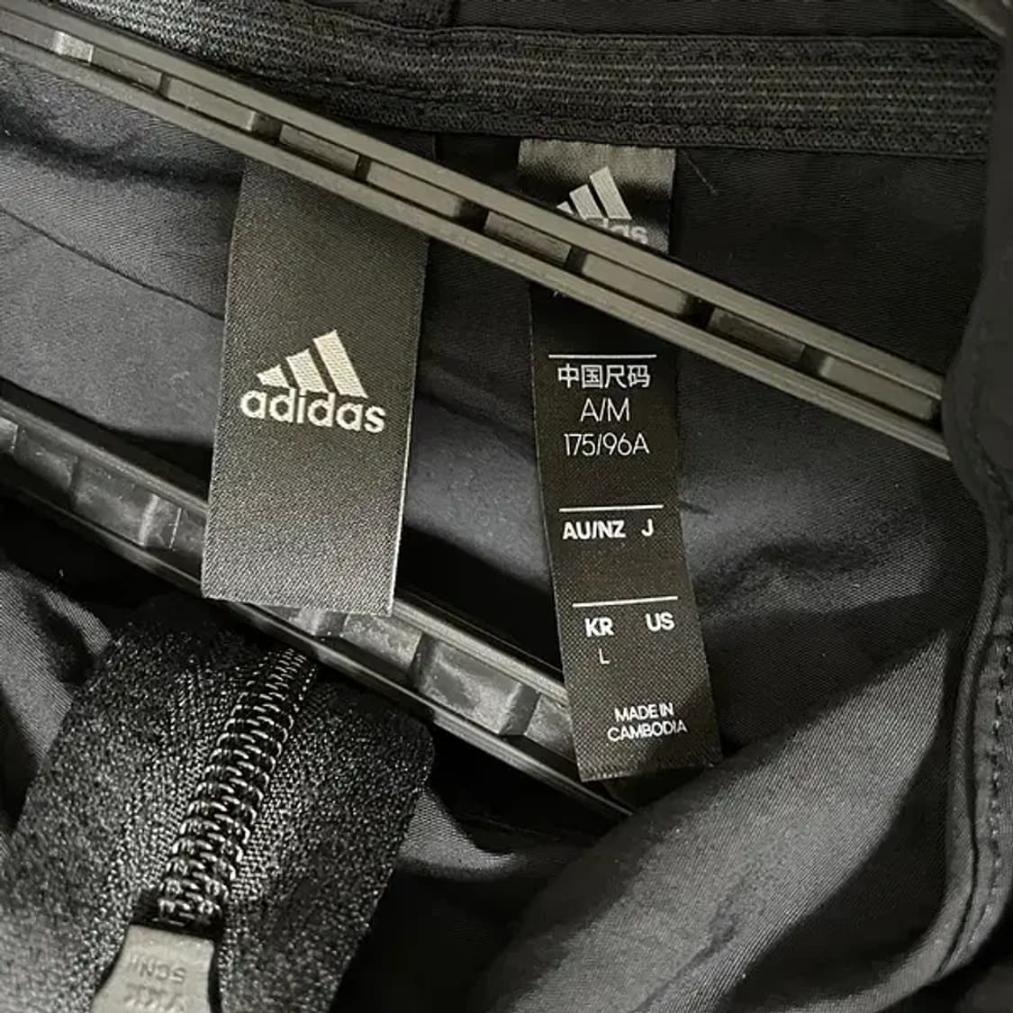 L 아디다스 TAPE 우븐 바람막이 자켓 N.6349 상품이미지7