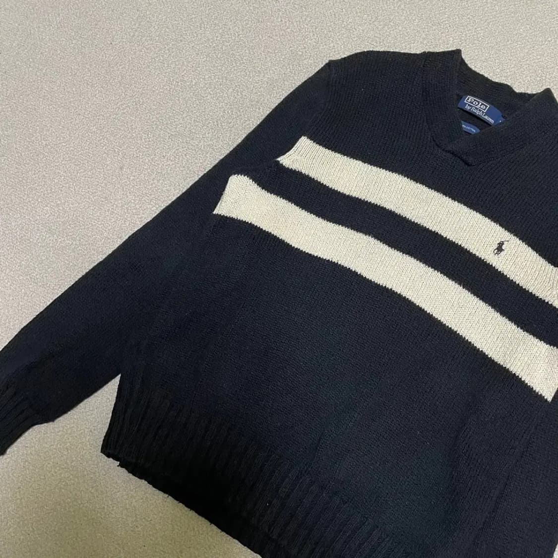 L 폴로 브이넥 여성 니트 스웨터 N.2576 상품이미지2