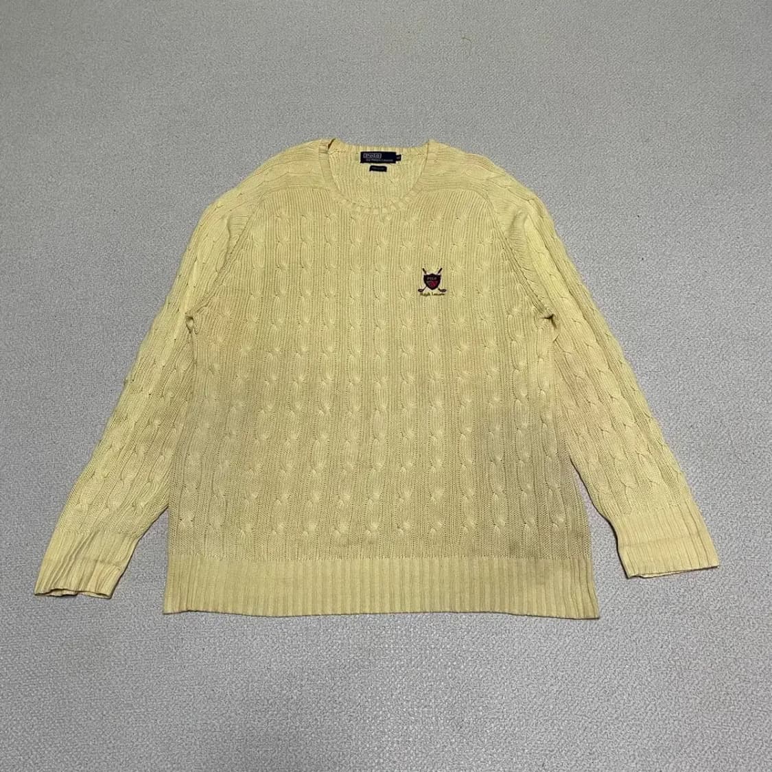 XL 폴로 꽈배기 라운드 니트 N.2712 상품이미지1