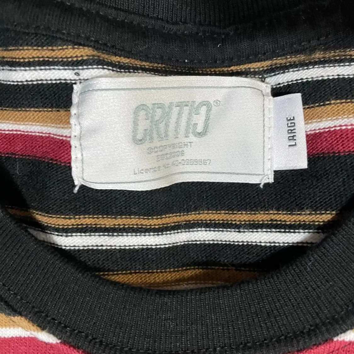 L 크리틱 스트라이프 긴팔티 N.2801 상품이미지5