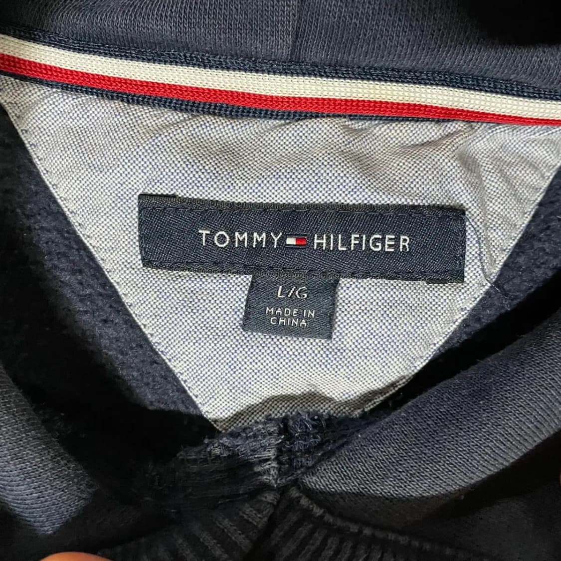 L 타미힐피거 기모 후드티 N.2945 상품이미지5