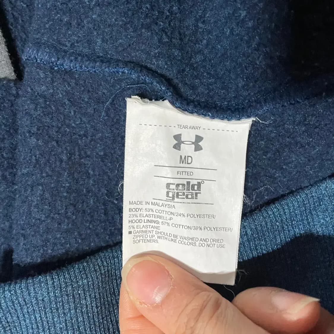 M 언더아머 기모 후드집업 N.3027 상품이미지5