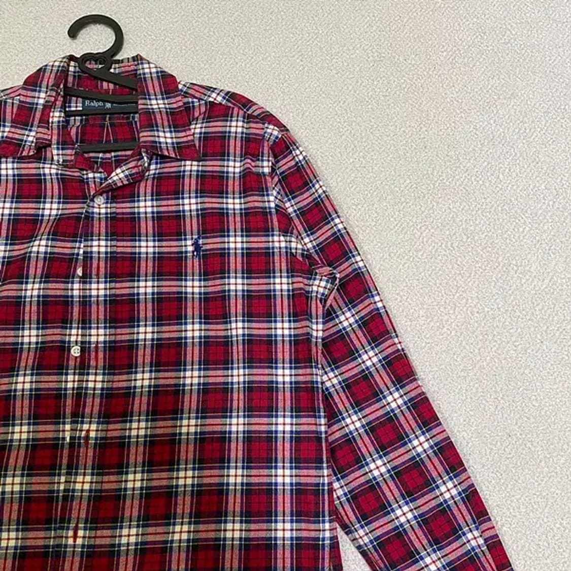 S 폴로 체크 셔츠 남방 N.771 상품이미지3