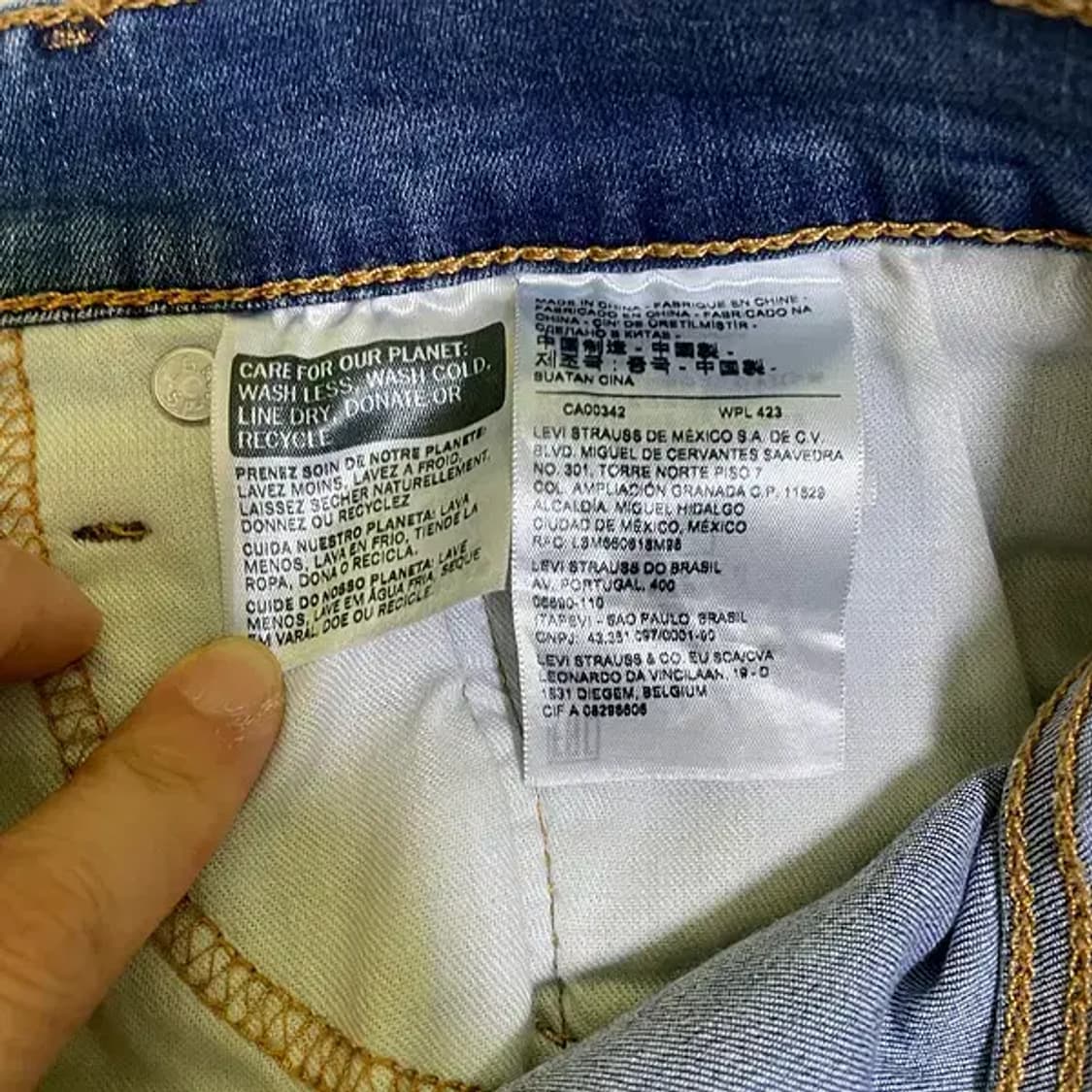 32 리바이스 502 청바지 N.785 상품이미지6