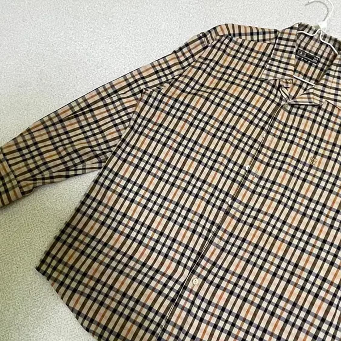 L 닥스 체크 셔츠 남방 N.777 상품이미지2