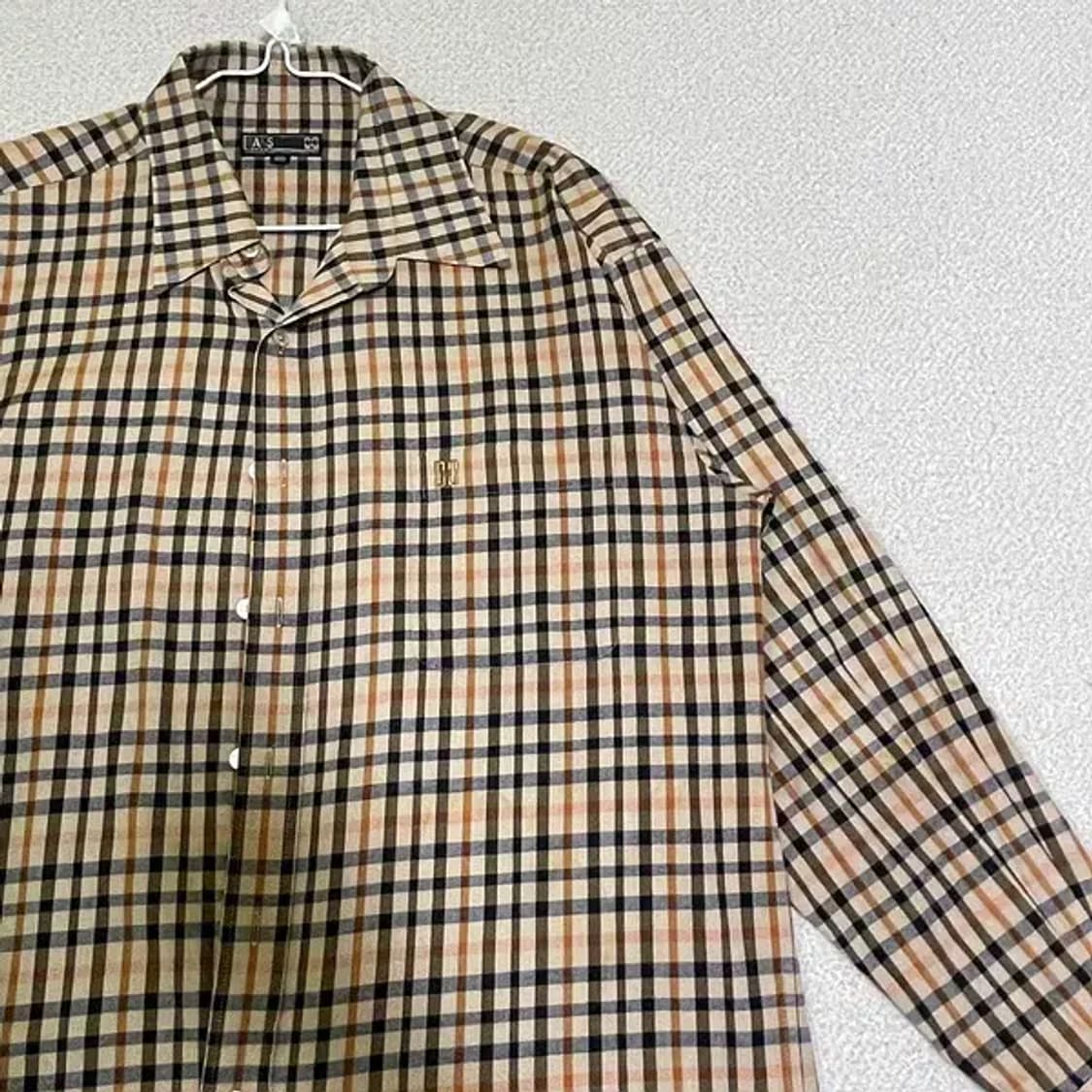 L 닥스 체크 셔츠 남방 N.777 상품이미지3