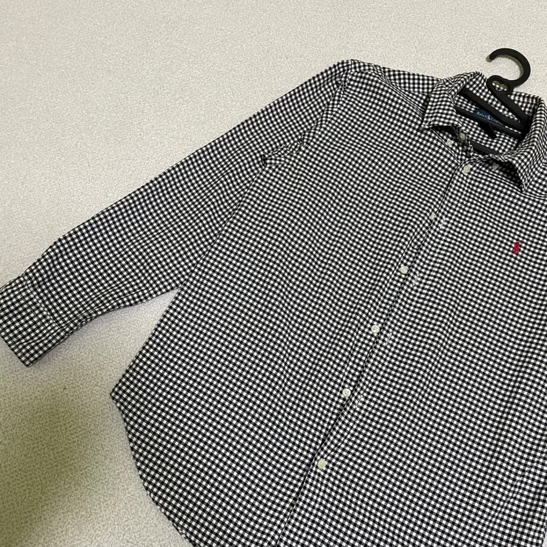 M 폴로 체크 셔츠 남방 N.869 상품이미지2