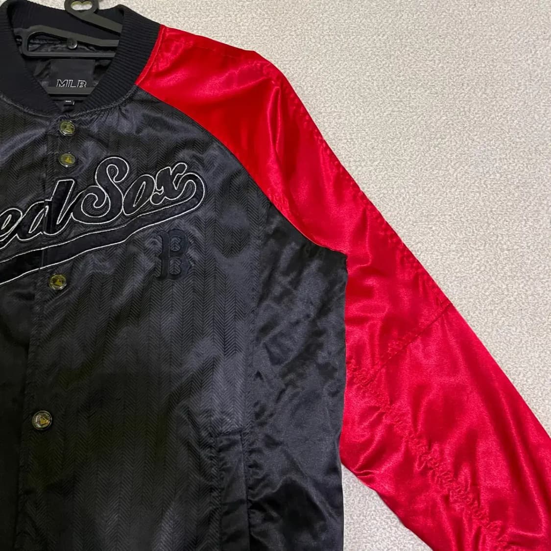 XL MLB 보스턴 봄버 바시티 야구 자켓 N.831 상품이미지3