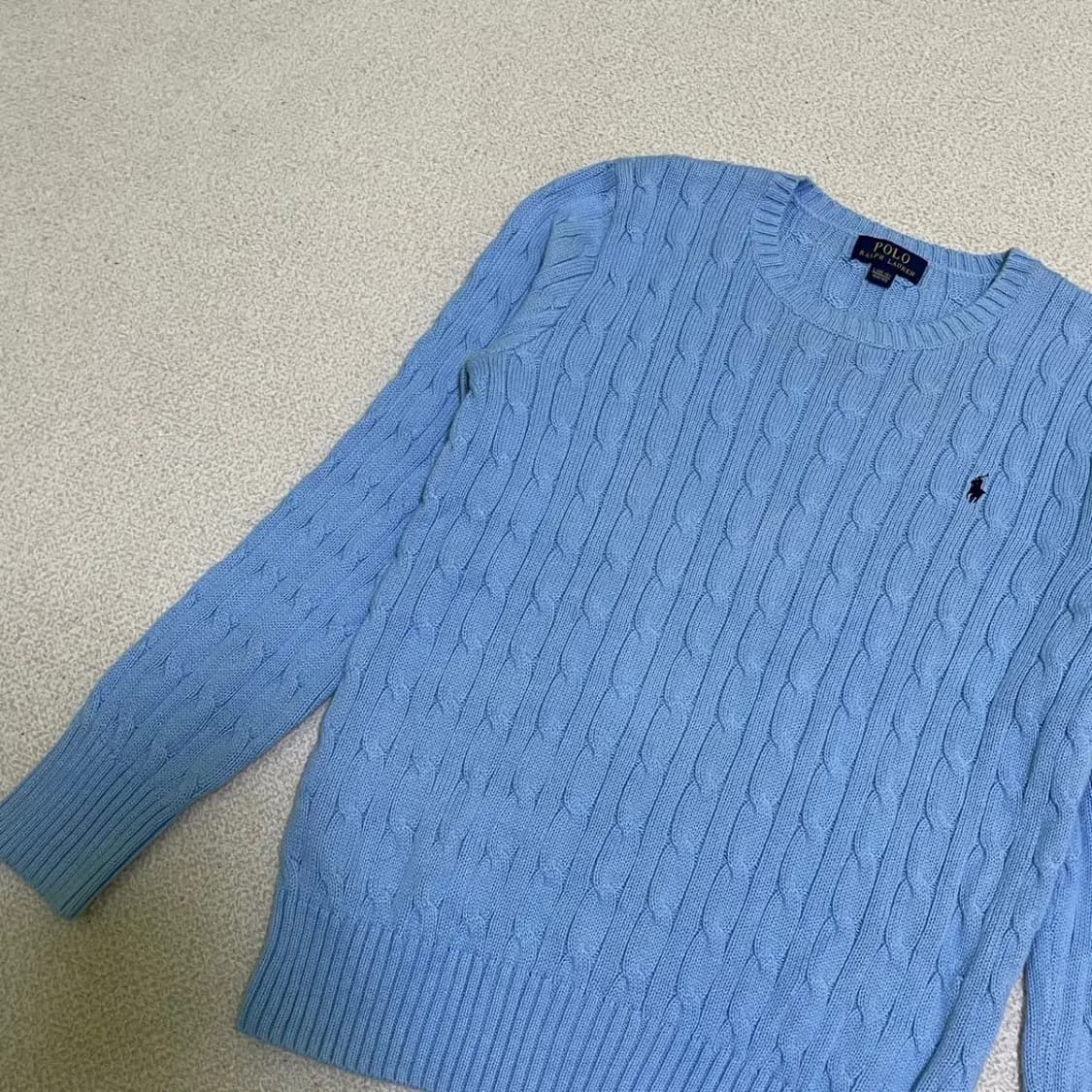 L(14-16) 폴로 꽈배기 니트 N.990 상품이미지2