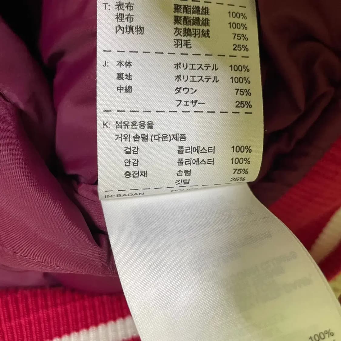 M 나이키 여성 구스다운 숏 패딩 N.1221 상품이미지6