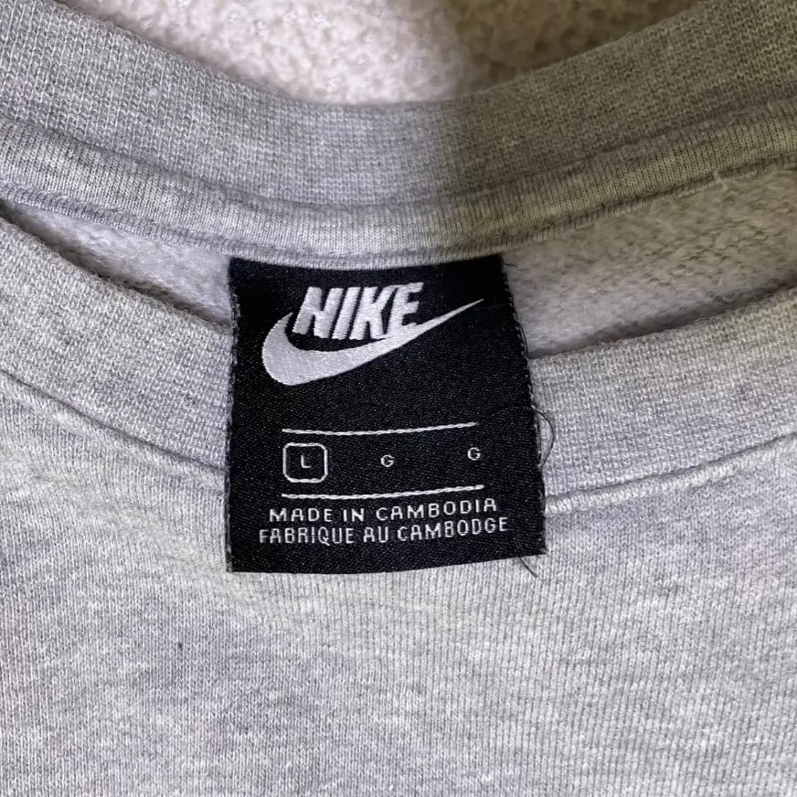 L 나이키 라운드 맨투맨 기모 N.1276 상품이미지6