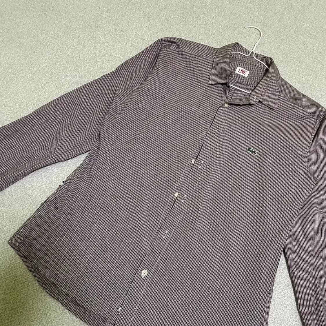 L 라코스테 체크 셔츠 남방 N.1662 상품이미지2