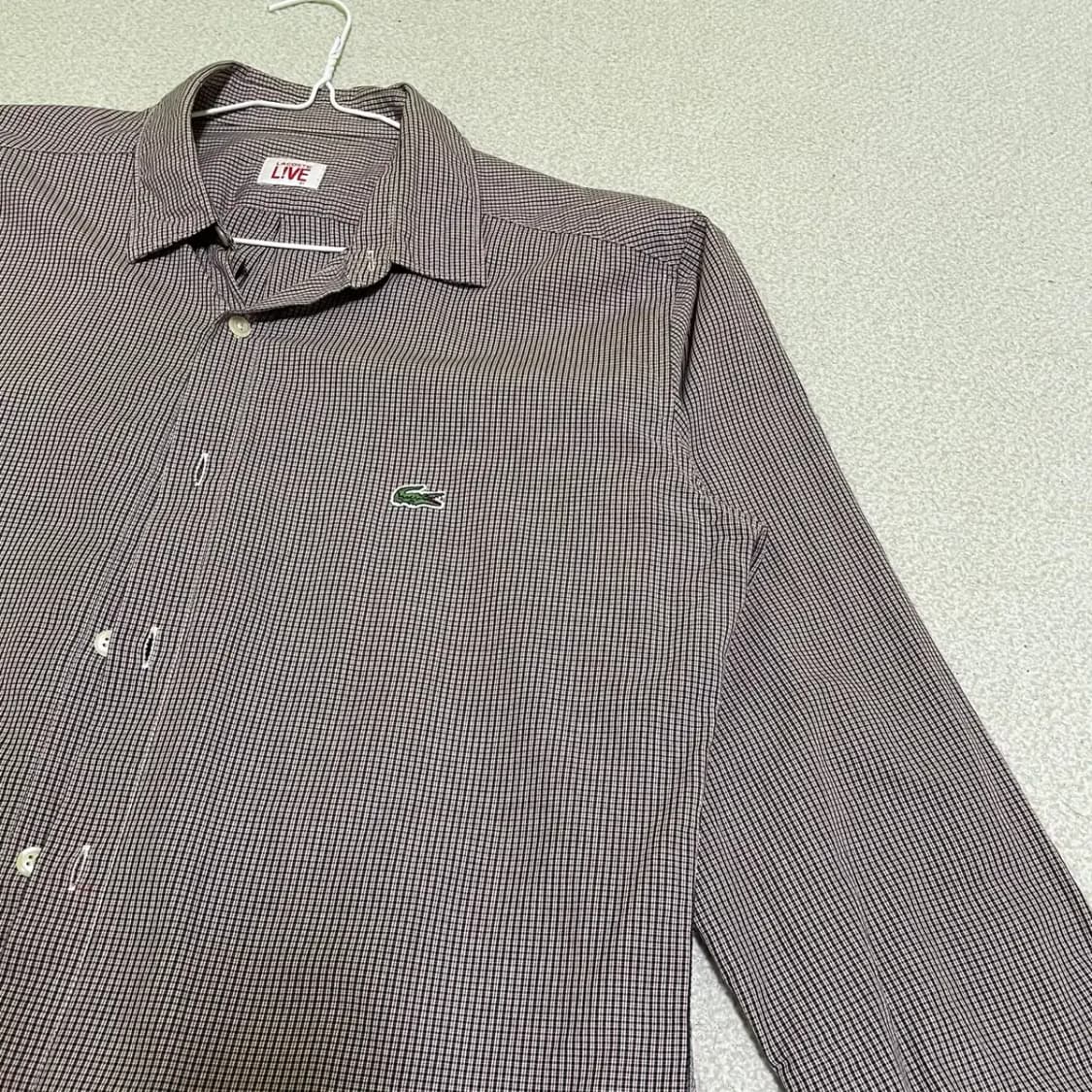 L 라코스테 체크 셔츠 남방 N.1662 상품이미지3